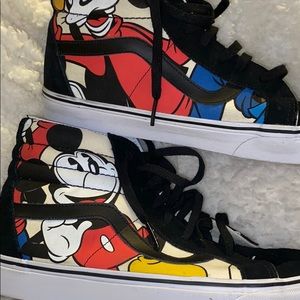 Men’s Disney vans Mickey Donald goofy